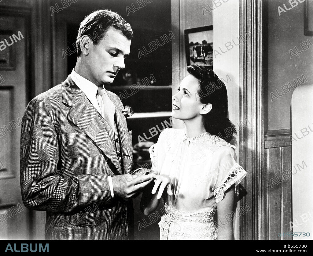 JOSEPH COTTEN et TERESA WRIGHT dans SHADOW OF A DOUBT, 1943, réalisé par ALFRED HITCHCOCK. Copyright UNIVERSAL PICTURES.