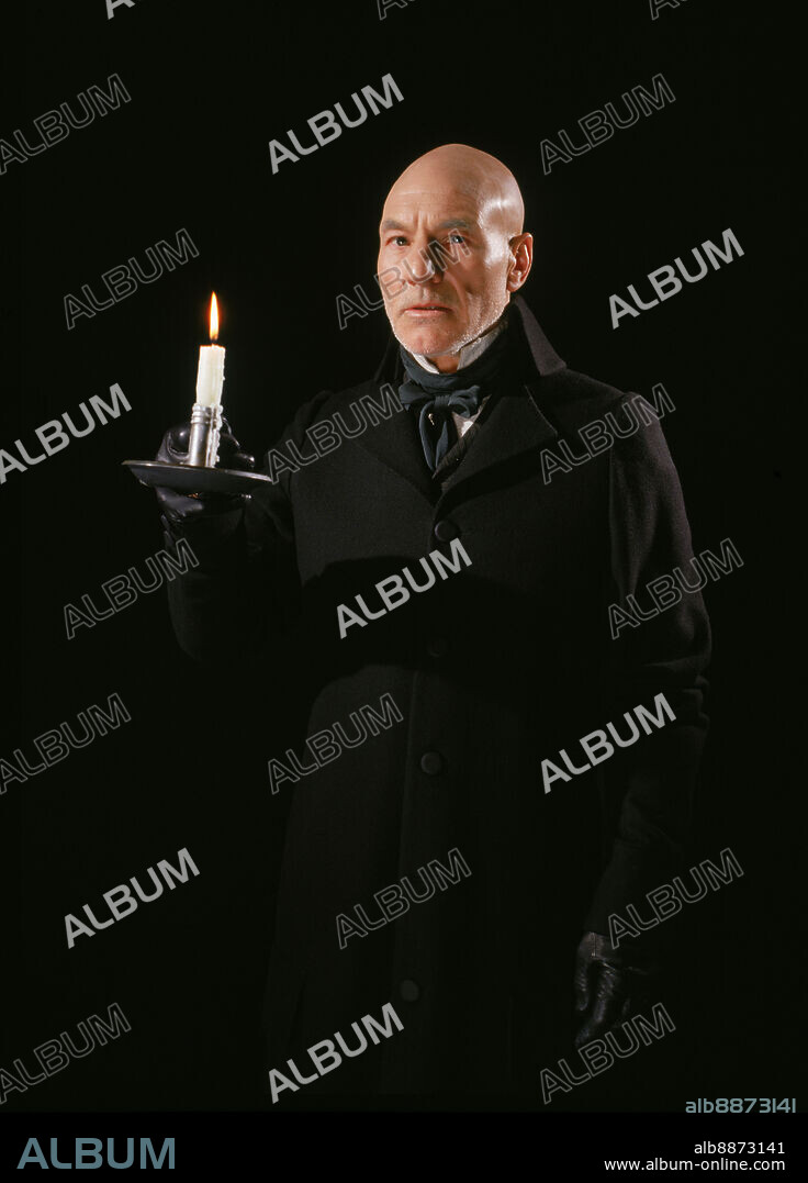 PATRICK STEWART in A CHRISTMAS CAROL, 1999, directed by DAVID HUGH JONES. Copyright Hallmark Entertainment.