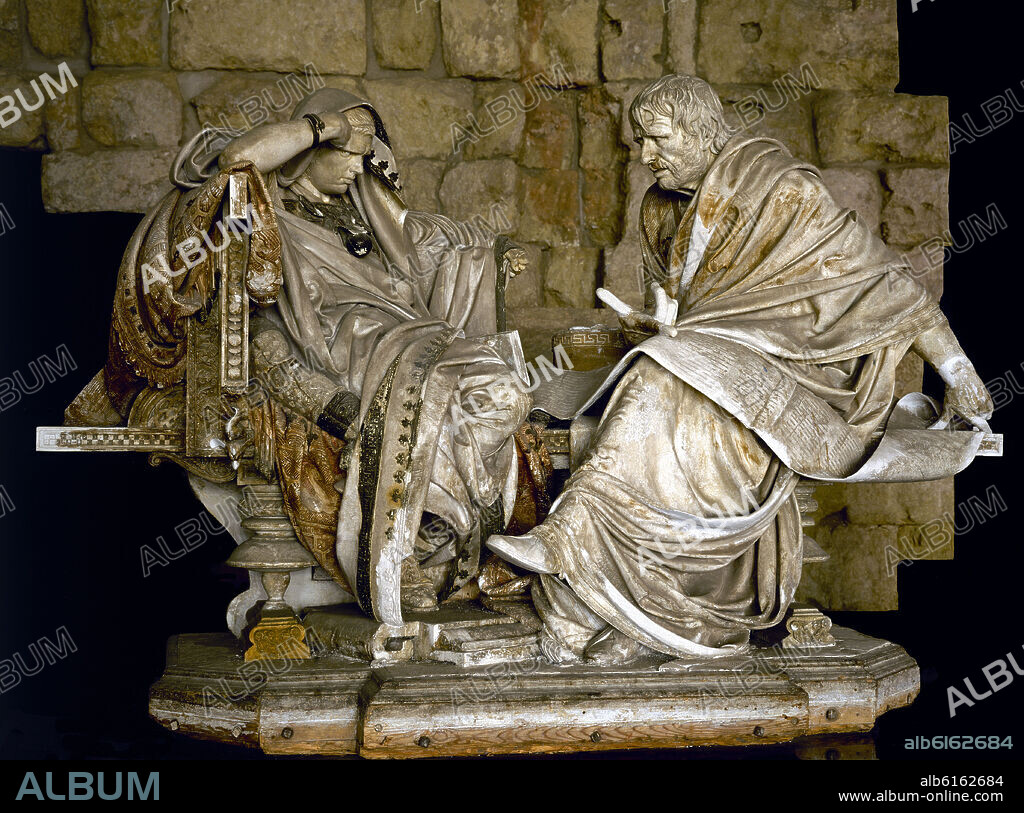 EDUARDO BARRÓN. Nero and Seneca. Neron y Séneca. Spain, Town hall of Cordoba.
