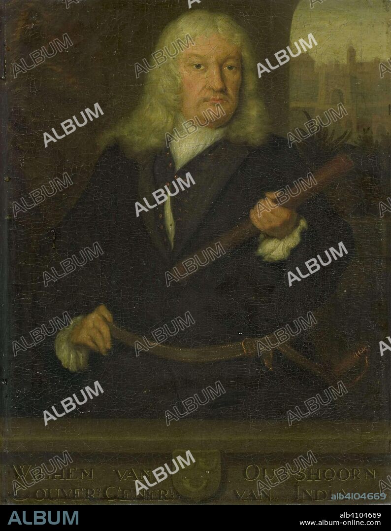DAVID VAN DER PLAS. Portrait of Willem van Outhoorn, Governor General of the Dutch East Indies. Dating: 1691 - 1704. Measurements: h 33.5 cm × w 24.5 cm; d 5.7 cm.