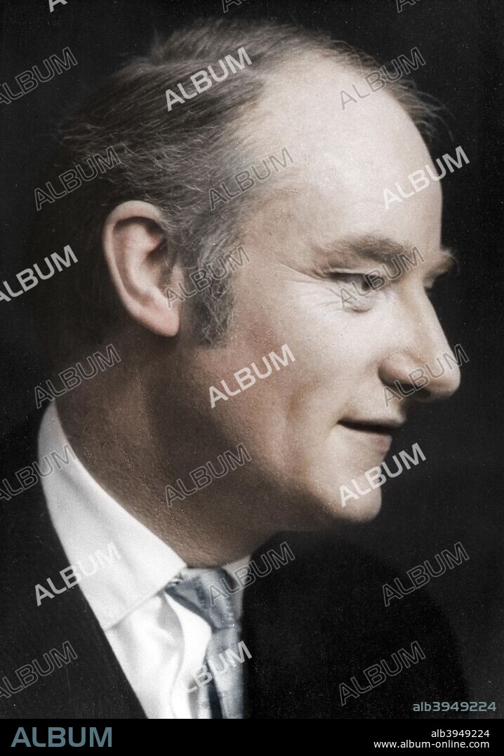 Francis Harry Compton Crick, British microbiologist, c1962. Francis Crick (1916-2004) discovered the molecular structure of DNA. He shared the 1962 Nobel prize for physiology or medicine with James Dewey Watson and Maurice Wilkins. The citation read for further discoveries concerning the molecular structure of nucleic acids and their significance for information transfer in living materials. Photograph courtesy of the Nobel Foundation. (Colorised black and white print).