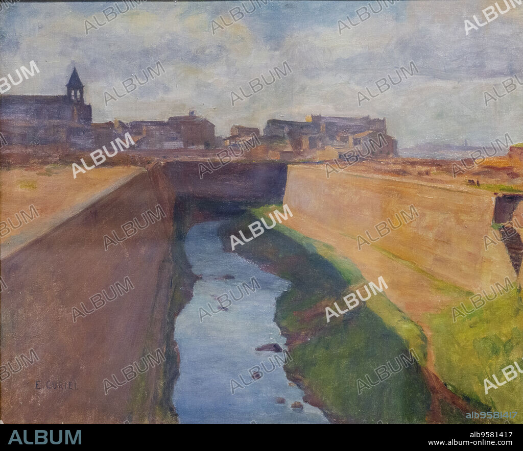 Ernest Curiel, Torrent de sa Riera, circa 1933, oil on canvas, krekovic museum, Palma, Majorca, Balearic Islands, Spain.