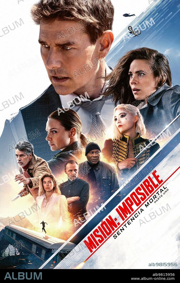 Poster de MISIÓN IMPOSIBLE: SENTENCIA MORTAL, PARTE 1, 2023 (MISSION: IMPOSSIBLE DEAD RECKONING PART ONE), dirigida por CHRISTOPHER MCQUARRIE. Copyright PARAMOUNT PICTURES.
