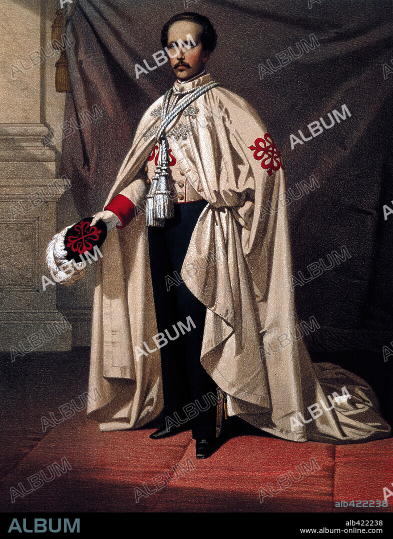 SPANISH ROYAL FAMILY. Portrait of Francis of Assisi and Borbon (1822-1902). Anonymous. Private Collection.