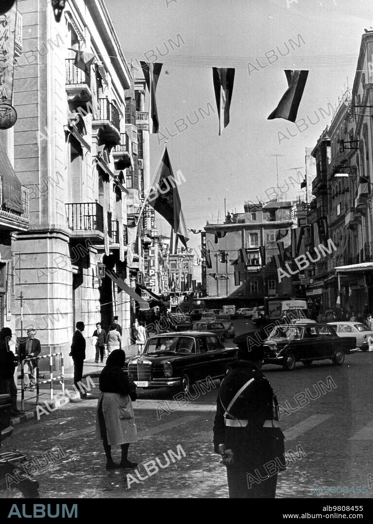 Mayo 1970. La Conocida como puerta de Murcia en Cartagena.