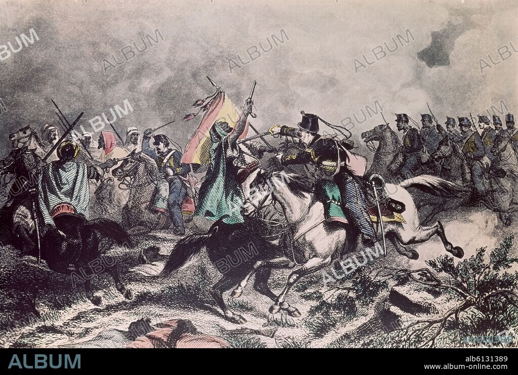 ESCENA DE LA BATALLA DE CASTILLEJOS.
