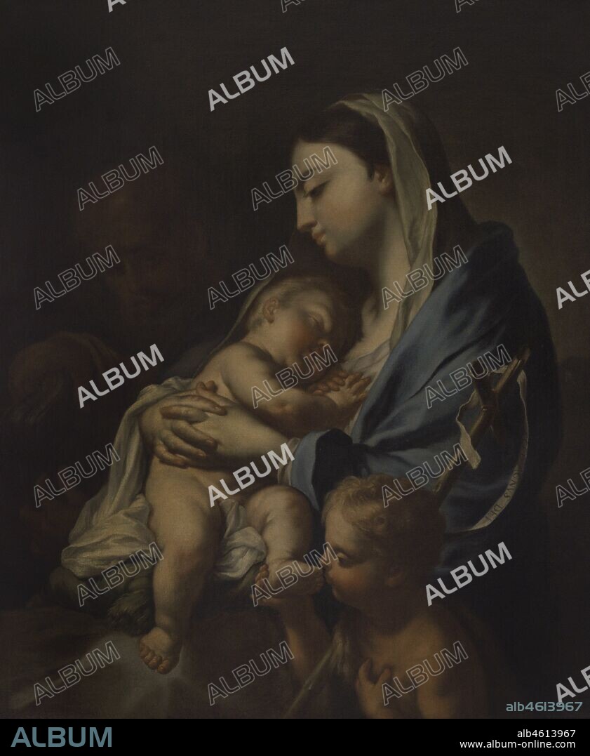 Francesco Trevisani (1656-1746). Italian painter. Holy Family with the Infant Saint John the Baptist. National Museum of Fine Arts. Valletta. Malta.