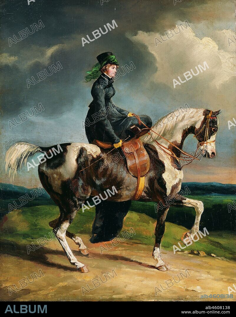 THÉODORE GÉRICAULT. Horsewoman, 1820 or later.