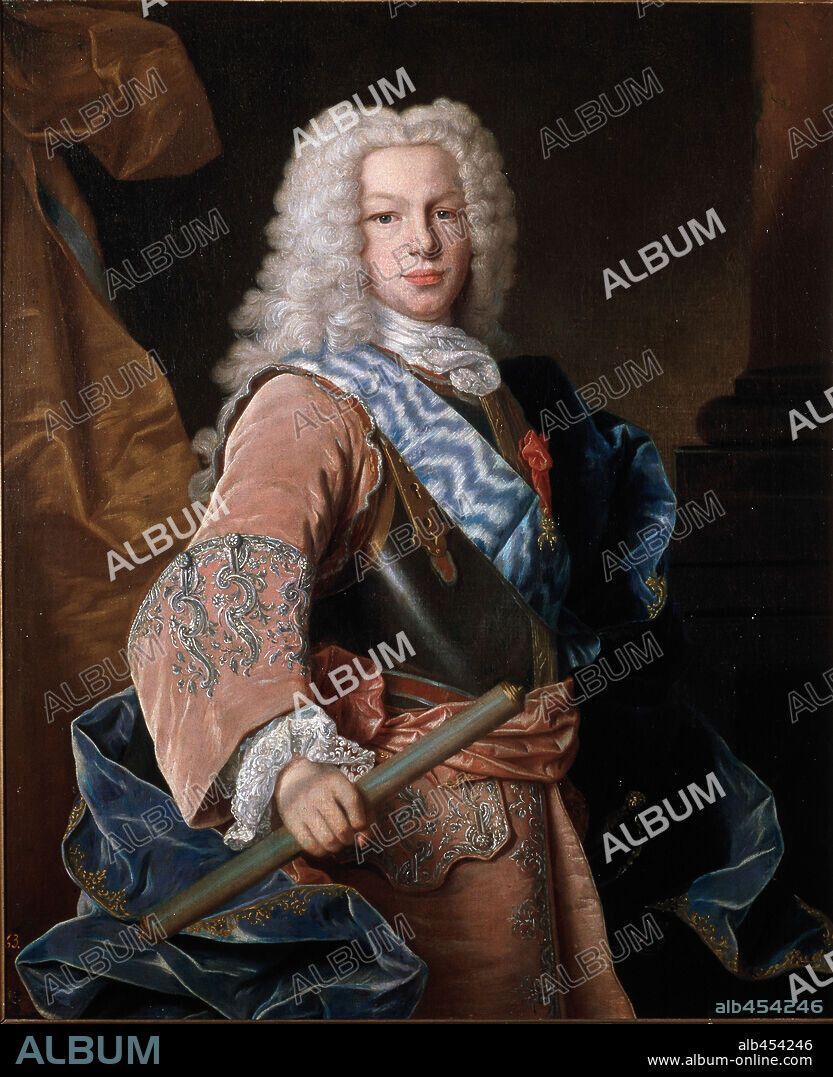 GIOVANNI ANTONIO PELLEGRINI. CASA REAL ESPAÑOLA. Retrato de Fernando VI, Príncipe de Asturias.