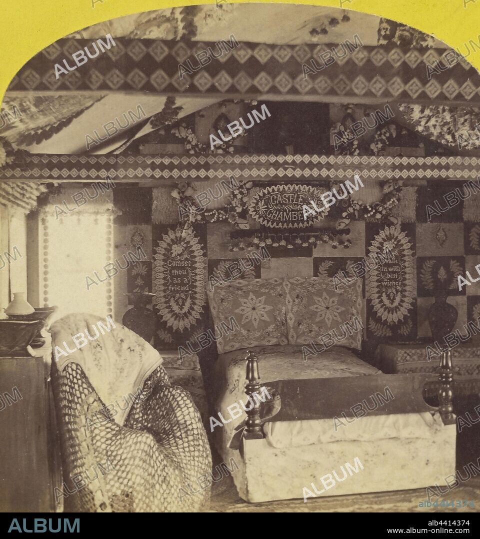 Castle Chamber. Rest Valley, Canterbury, New Hampshire. The Old Homestead of Hon. J.M. Harper, Willis G.C. Kimball (American, 1843 - 1916), about 1880, Albumen silver print.