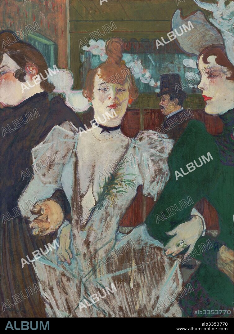 HENRI DE TOULOUSE-LAUTREC. La Goulue at the Moulin Rouge.