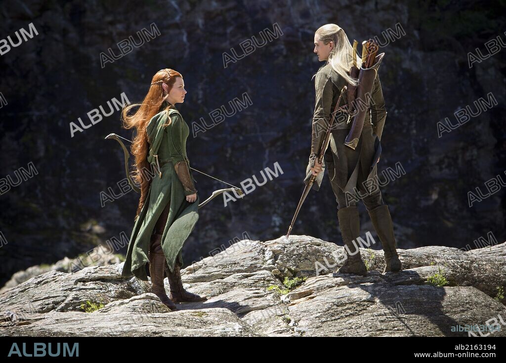 EVANGELINE LILLY et ORLANDO BLOOM dans HOBBIT, THE: THE DESOLATION OF SMAUG, 2013, réalisé par PETER JACKSON. Copyright METRO GOLDWYN MAYER.