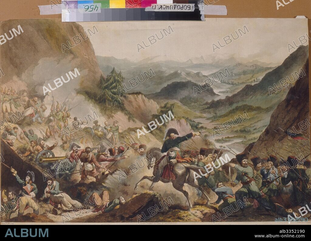 GIOVANNI VENDRAMINI (JOHN). Prince Bagration leads the cossacks to attack in the Alpes.