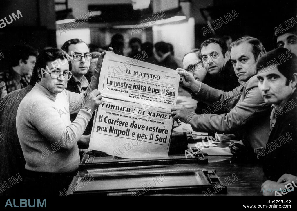 Newspaper il mattino, naples in 1956.