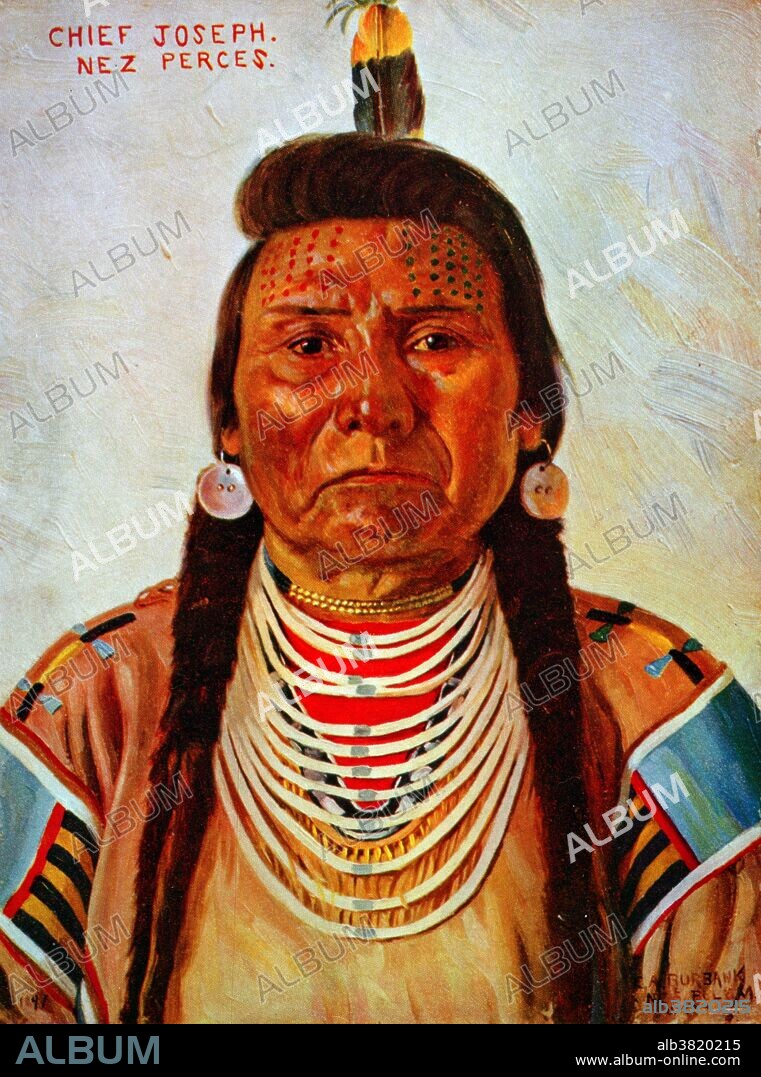 Hin-mah-too-yah-lat-kekt, (March 3, 1840 - September 21, 1904) was the leader of the Wal-lam-wat-kain band of Nez Perce who were forcibly removed from their ancestral lands by the Federal government. The Nez Perce who resisted took flight to attempt to reach political asylum and were pursued by the US Army. This 1,170 mile fighting retreat by the Nez Perce in 1877 became known as the Nez Perce War. The skill with which they fought and the manner in which they conducted themselves in the face of incredible adversity led to widespread admiration among their military adversaries and the American public. By the time Joseph surrendered, 150 of his followers had been killed or wounded. Although he had negotiated a safe return home for his people, General Sherman forced Joseph and 400 followers to be taken on unheated rail cars to Fort Leavenworth to be held in a prisoner of war campsite for eight months. He died in September 1904, still in exile from his homeland, according to his doctor "of a broken heart.".