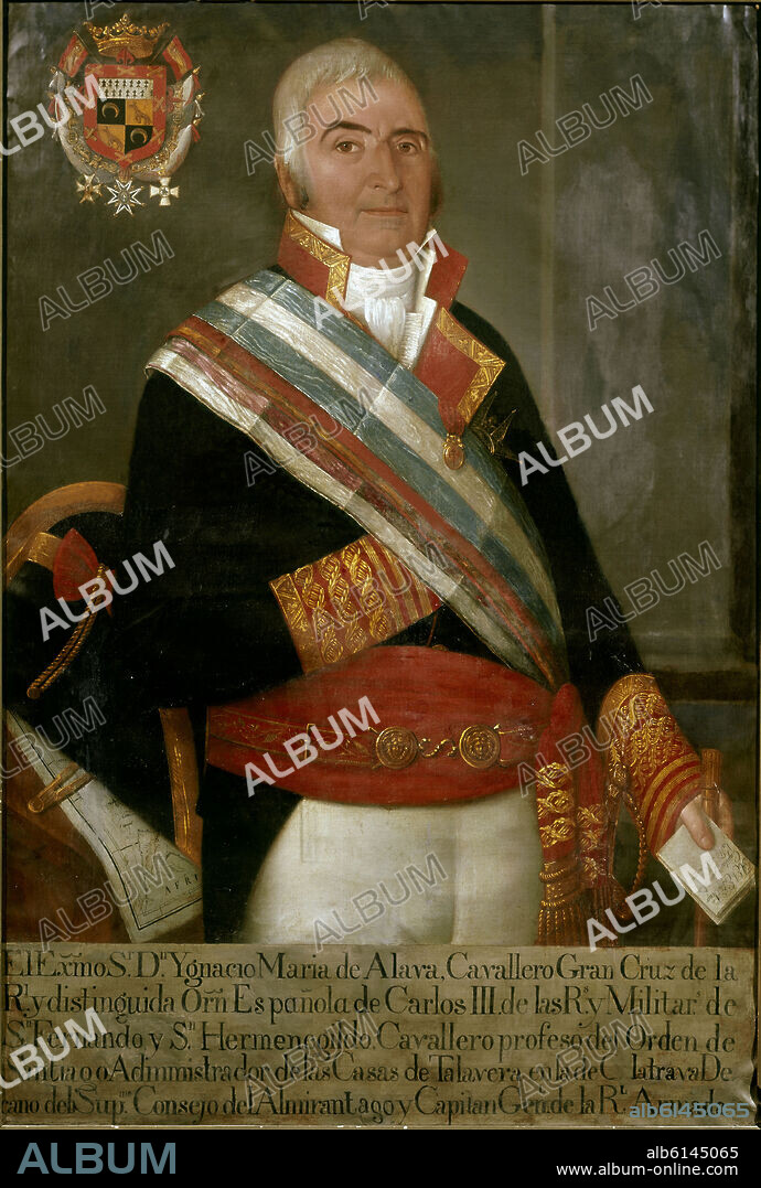 IGNACIO MARIA DE ALAVA CAPITAN GRAL DE LA ARMADA 1750/1817.