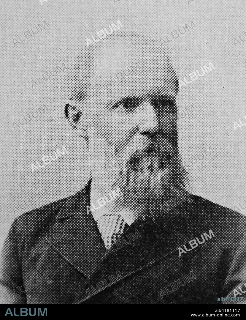 Johann Friedrich Wilhelm von Bezold June 21, 1837 - February 17, 1907 was a German physicist and meteorologist, Reproduction of a photo/image from the year 1890, digital improved.