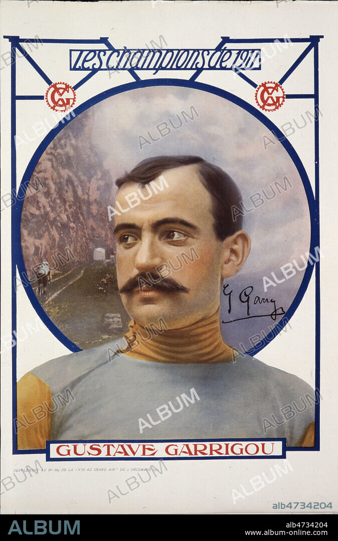 Les champions de 1911: Gustave Garrigou du Tour de France.