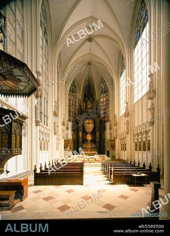 Wien (Österreich), St. Maria am Gestade. (14. Jh.). Innenansicht. Foto, 1998.