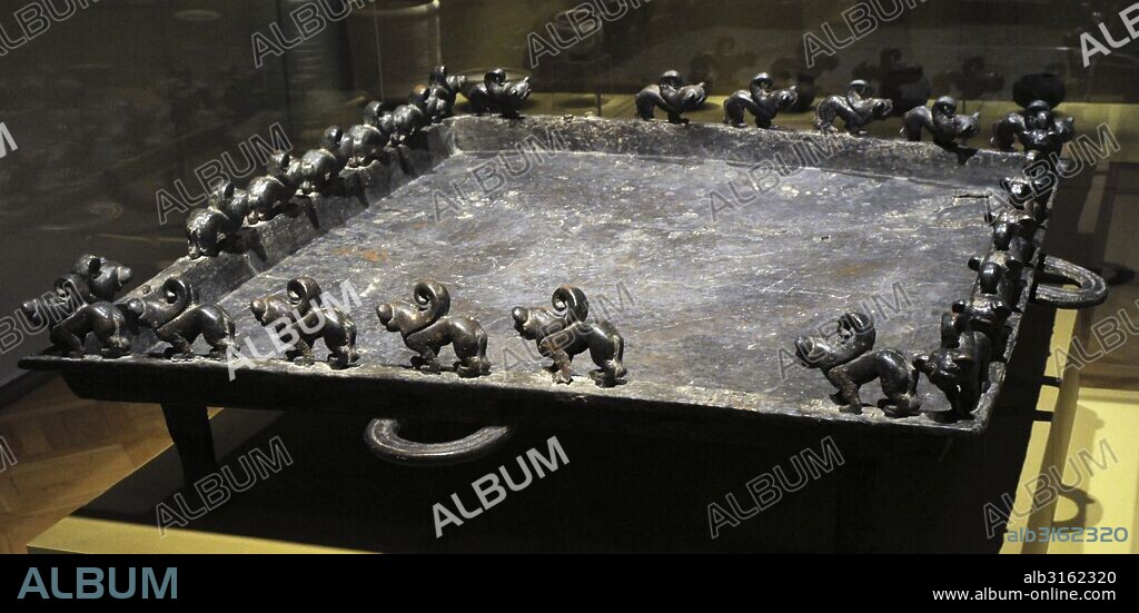 Art. Central Asia. Altar table (Great semirechye altar). Bronze. 5th-3rd c. BC. From near Almaty, Kazakjistan. The State Hermitage Museum. Saint Petersburg. Russia.