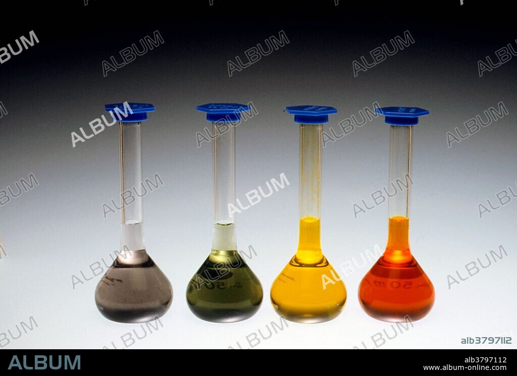 Chromium oxidation states. Solutions of some common salts of chromium. Chromium chloride CrCl3 (violet) and chromium nitrate Cr(NO3)3 (green) illustrate chromium in oxidation state +3. In potassium chromate K2CrO4 (yellow) and potassium dichromate K2Cr2O7 (orange) chromium has an oxidation state of +6.