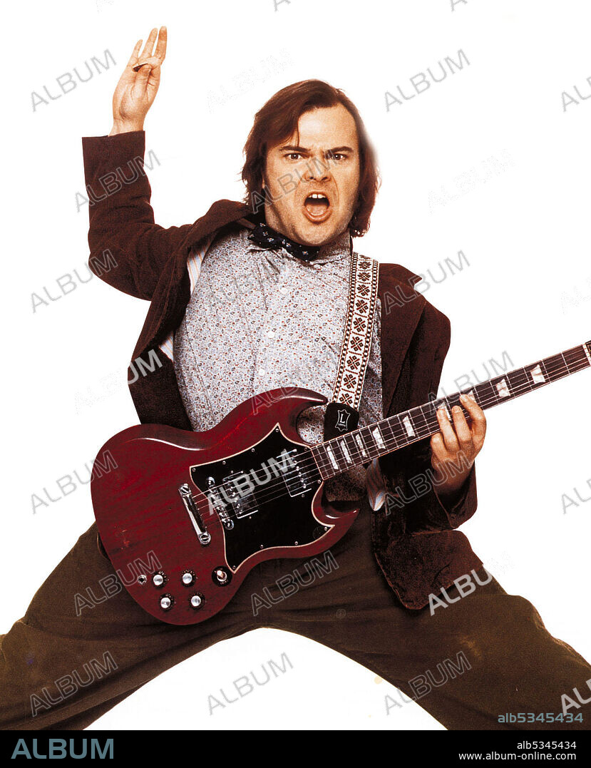 JACK BLACK in THE SCHOOL OF ROCK, 2003, directed by RICHARD LINKLATER. Copyright PARAMOUNT PICTURES.