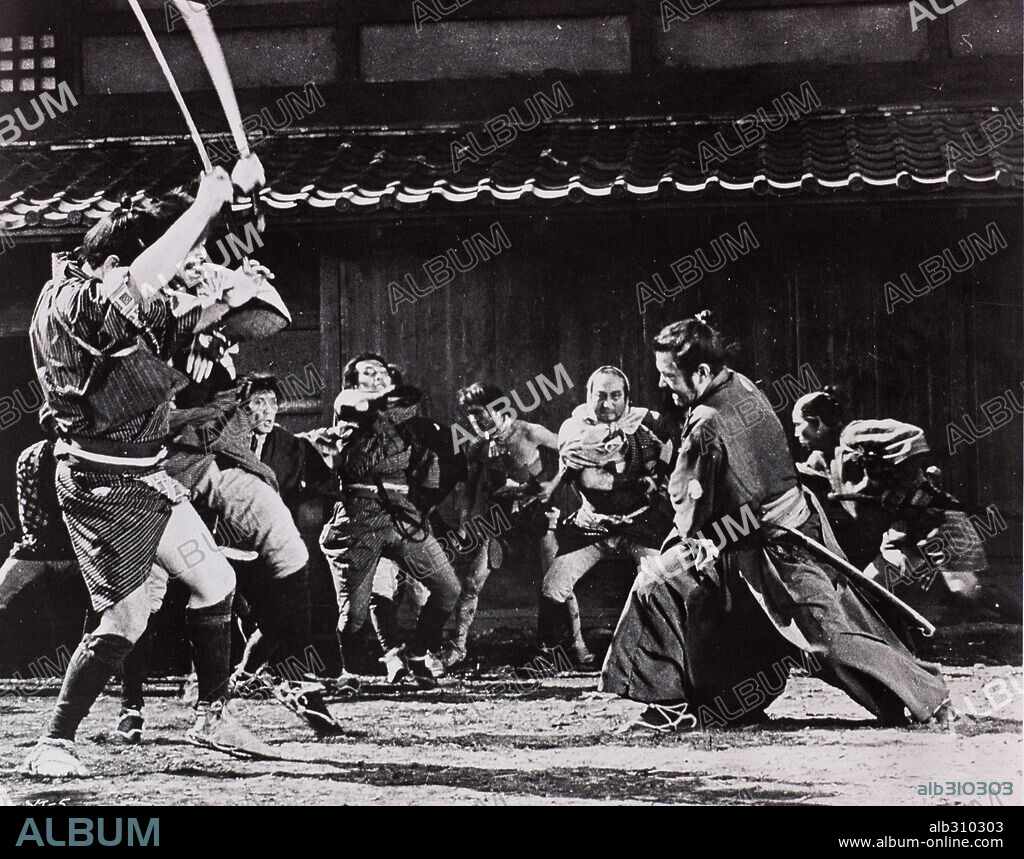 TOSHIRO MIFUNE in YOJIMBO - DER LEIBWÄCHTER, 1961 (YOJIMBO), unter der Regie von AKIRA KUROSAWA. Copyright CONTEMPORARY FILMS.