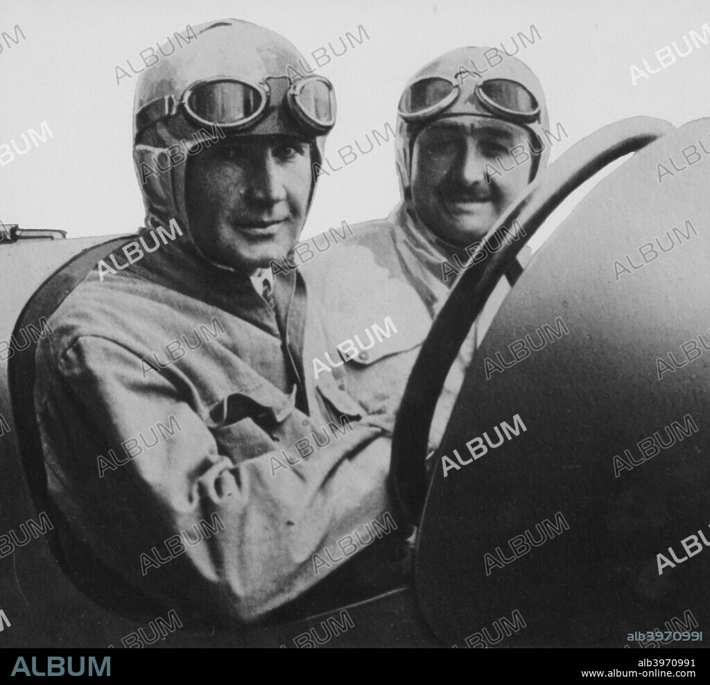 Felice Nazzaro in a 2-litre Fiat, c1922. Italian driver Nazzaro won a number of races between 1900 and 1922, including the French Grands Prix of 1907 and 1922.
