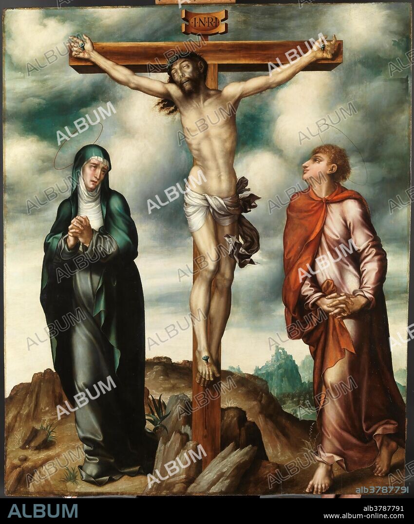 Luis de Morales / 'El Calvario'. Hacia 1566. Óleo sobre tabla, 165,2 x 138 cm.