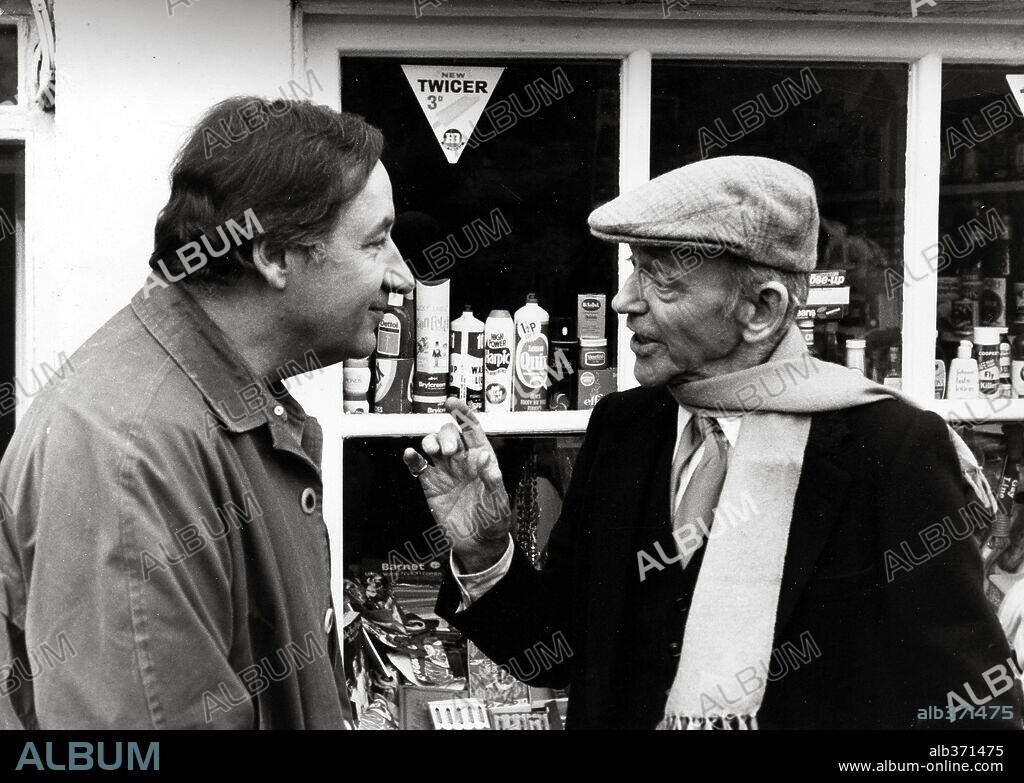 FRED ASTAIRE and PHILIPPE NOIRET in THE PURPLE TAXI, 1977 (UN TAXI MAUVE), directed by YVES BOISSET. Copyright TF1 FILMS PRODUCTIONS.