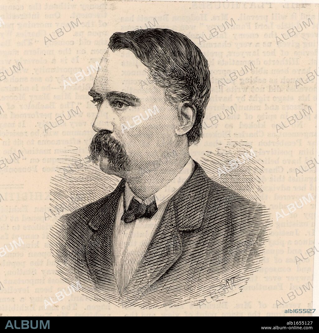 Charles Tilston Bright (1832-1888) English electrical engineer, born at Wanstead, Essex. He oversaw the laying of the first transatlantic telegraph cable.  President of the Institution of Electrical Engineers, 1887. Engraving from "The Illustrated London News" (London, 1888). (Photo by: Universal History Archive/UIG via Getty Images).