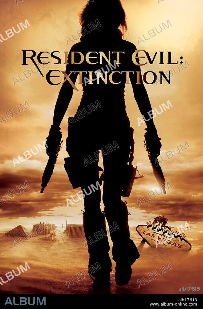 Poster of RESIDENT EVIL: EXTINCTION, 2007, directed by RUSSELL MULCAHY. Copyright RESIDENT EVIL PRODUCTIONS/CONSTANTIN FILM PRODUKTION.