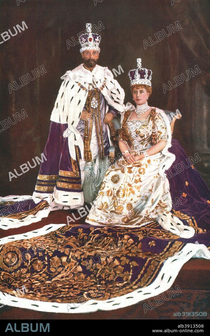 'King George V and Queen Mary, 1911. From 'The Illustrated London News Silver Jubilee Record Number 1910-1935'. [The Illustrated London News and Sketch, Ltd., London, 1935].