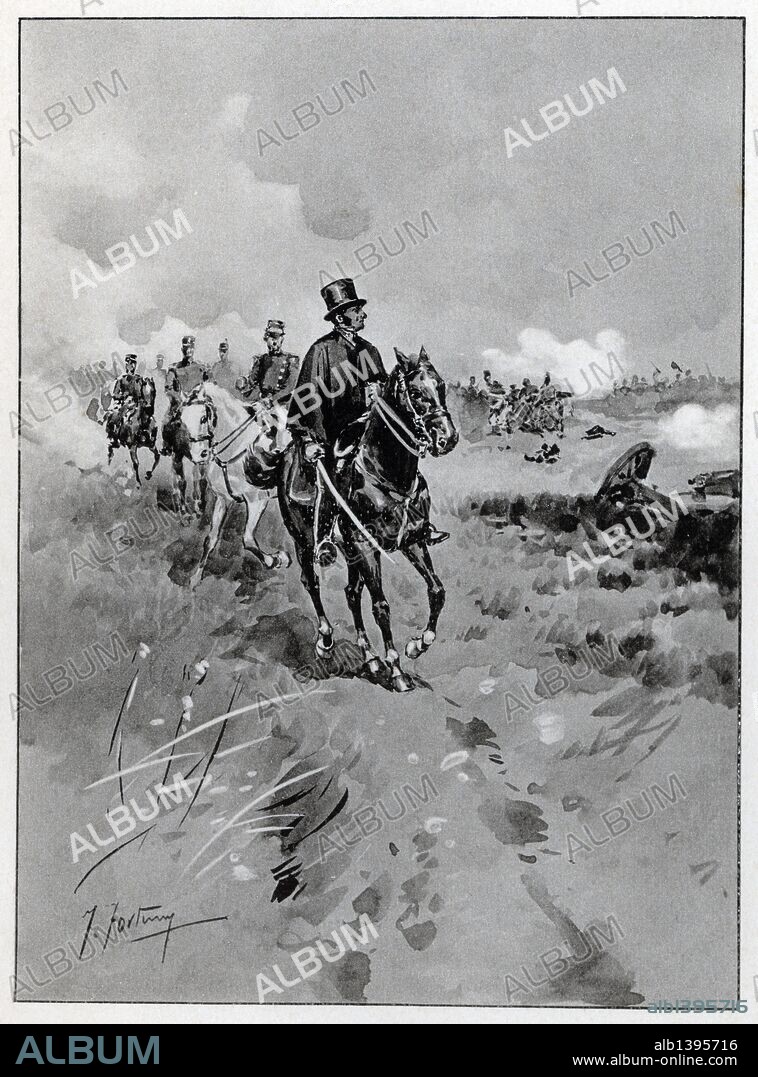 FORTUNY FRANCISCO. Historia de Argentina. Siglo XIX. Batalla de Caseros, donde las tropas del dictador Rosas fueron derrotadas por el ejército grande al mando de Urquiza formado por tropas de Brasil, Uruguay y las provincias de Entre Ríos y Corrientes, el 3 febrero 1852.