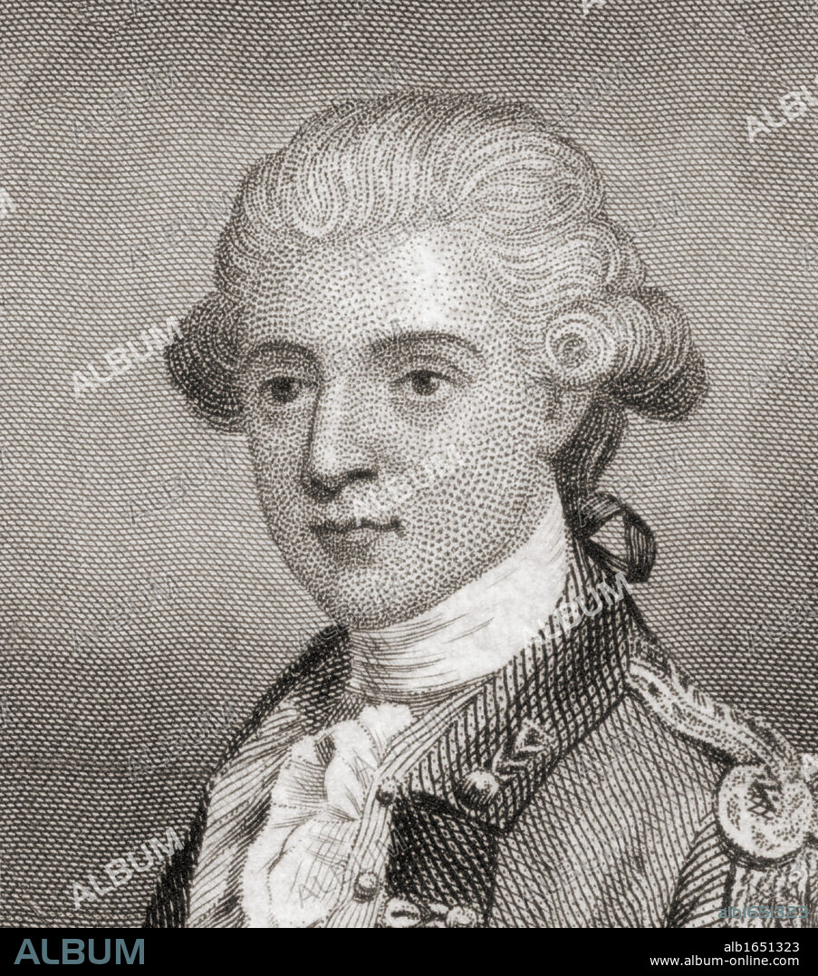 John Andre, 1750 to 1780. British army officer hanged as a spy during the American Revolutionary War.