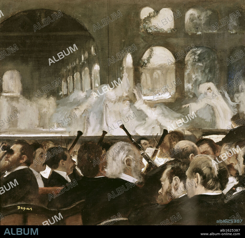 Ballet Scene from Mayerbeer's "Roberto il Diavola"  Edgar Degas (1834-1917/French)  Victoria & Albert Museum, London.