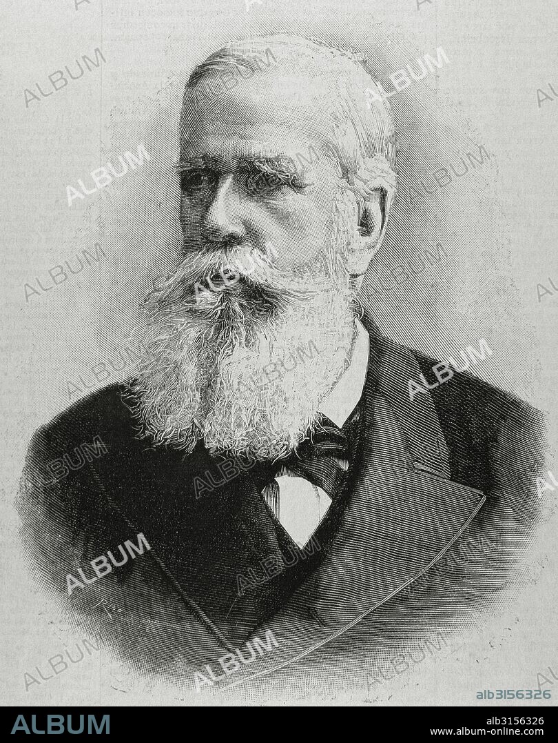 PEDRO II DEL BRASIL (Río de Janeiro,1825-París, 1891). Emperador de Brasil (1831-1889), hijo de Pedro I. Grabado por Rico. "La Ilustración Española y Americana".