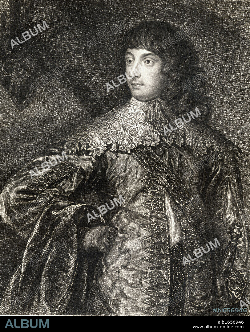 William Russell 1st. Duke and 5th Earl of Bedford, 1613-1700. British peer and soldier From the book 'Lodge's British Portraits' published London 1823.