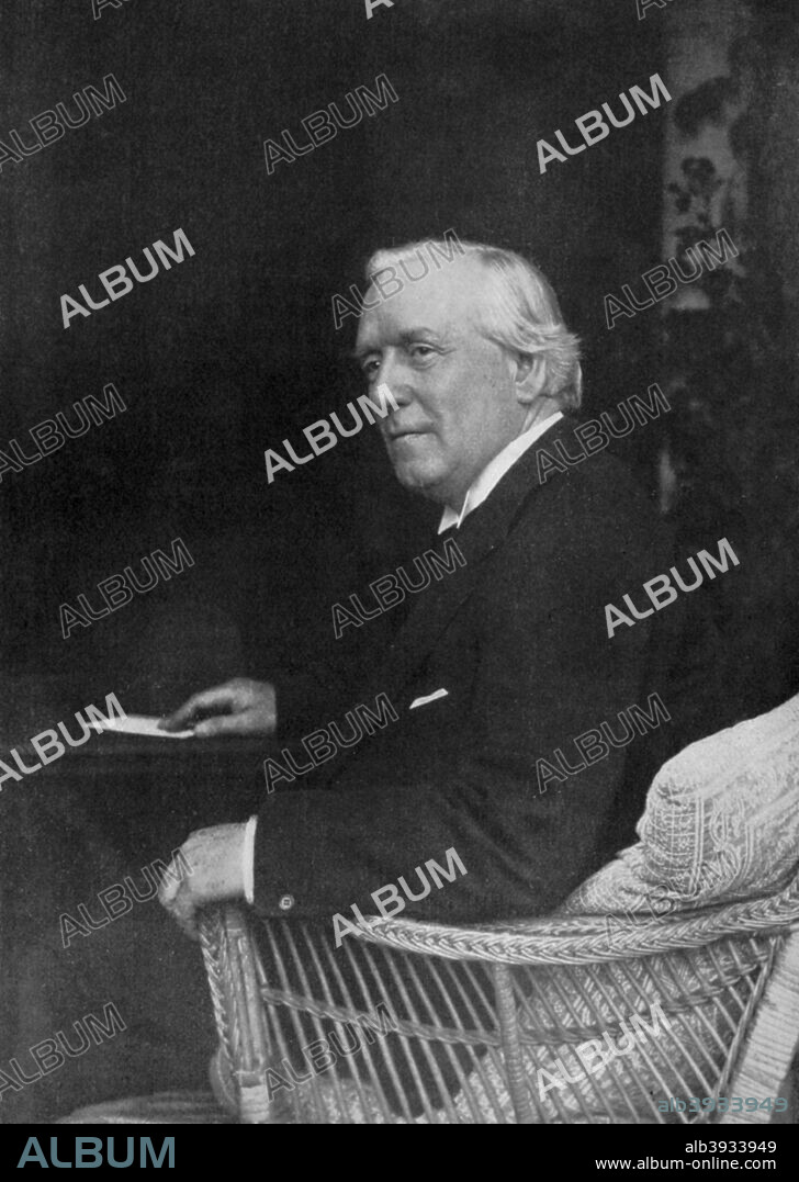 Herbert Asquith, British politician, (c1920). Herbert Henry Asquith (1852-1928) served as Liberal Prime Minister 1908-1916. Illustration from The Illustrated War Record of the Most Notable Episodes in the Great European War 1914-1918, seventh edition, (The Swarthmore Press Ltd, London, c1920).