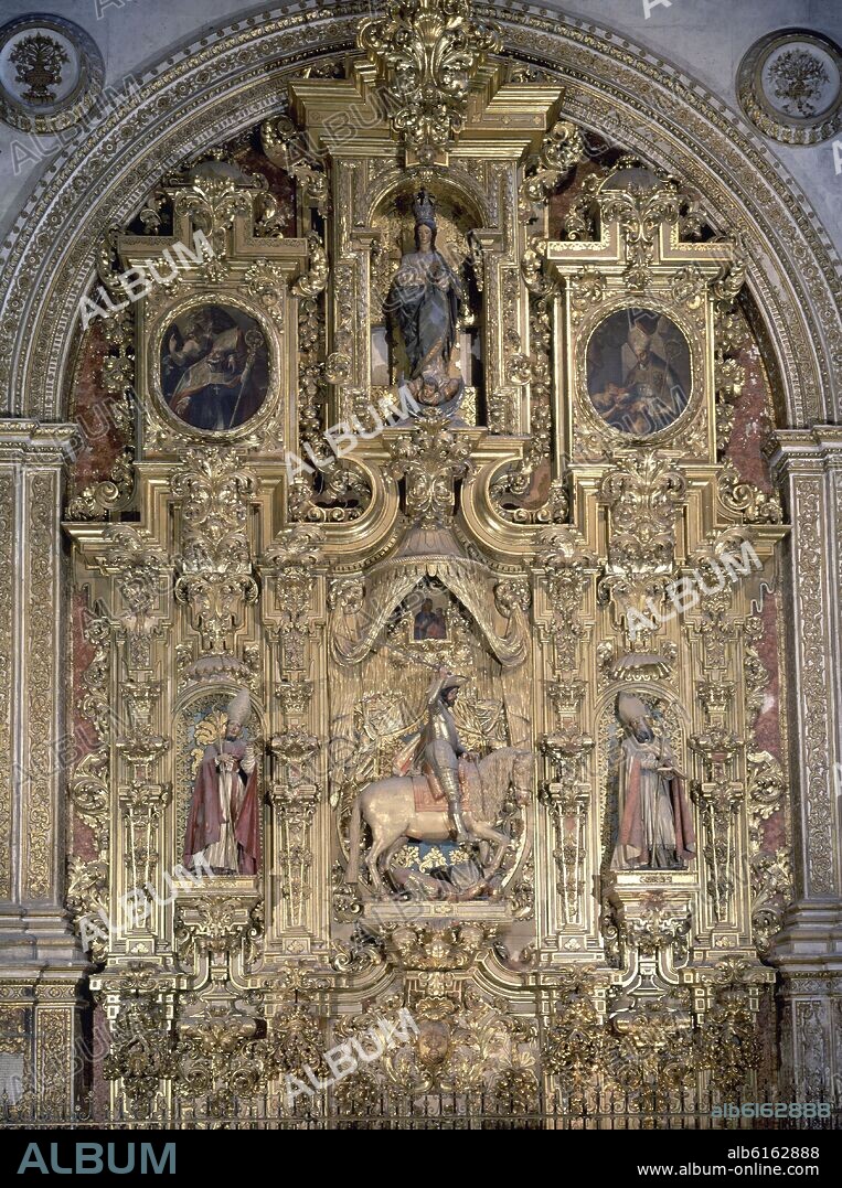 FRANCISCO HURTADO (1669-1725). RETABLO DE SANTIAGO MATAMOROS EN LA CATEDRAL DE GRANADA - 1707.