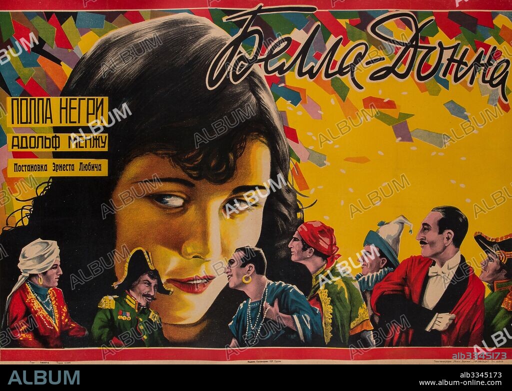 ANONIMO. Movie Poster Bella Donna by Robert Smythe Hichens.