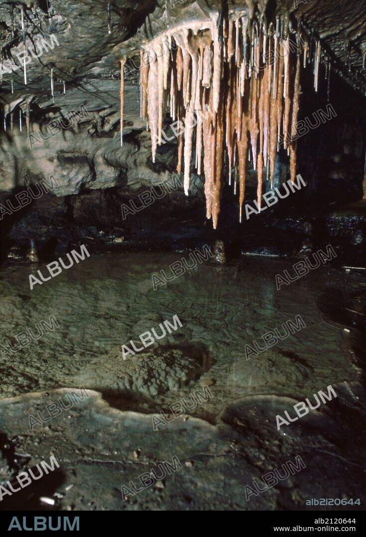 CUEVA DE LA CAÑUELA. ESPELEOLOGIA. ESPELEOTEMAS. ESTALACTITAS;.