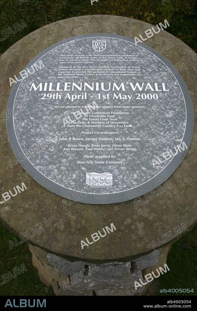 Millennium Wall, The National Stone Centre, Derbyshire.