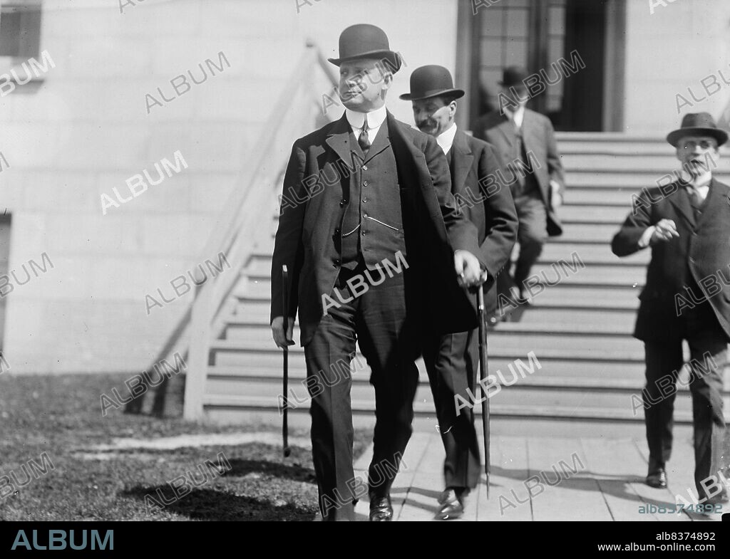 HARRIS & EWING. P.A.S. Franklin, Titanic, 1912. [At the time of the Titanic disaster on April 15, 1912, Philip Albright Small Franklin was in charge of the White Star Line office and terminus affairs at IMM headquarters in New York City. He was president and chairman of International Mercantile Marine Company (IMM) from 1916 to 1936].