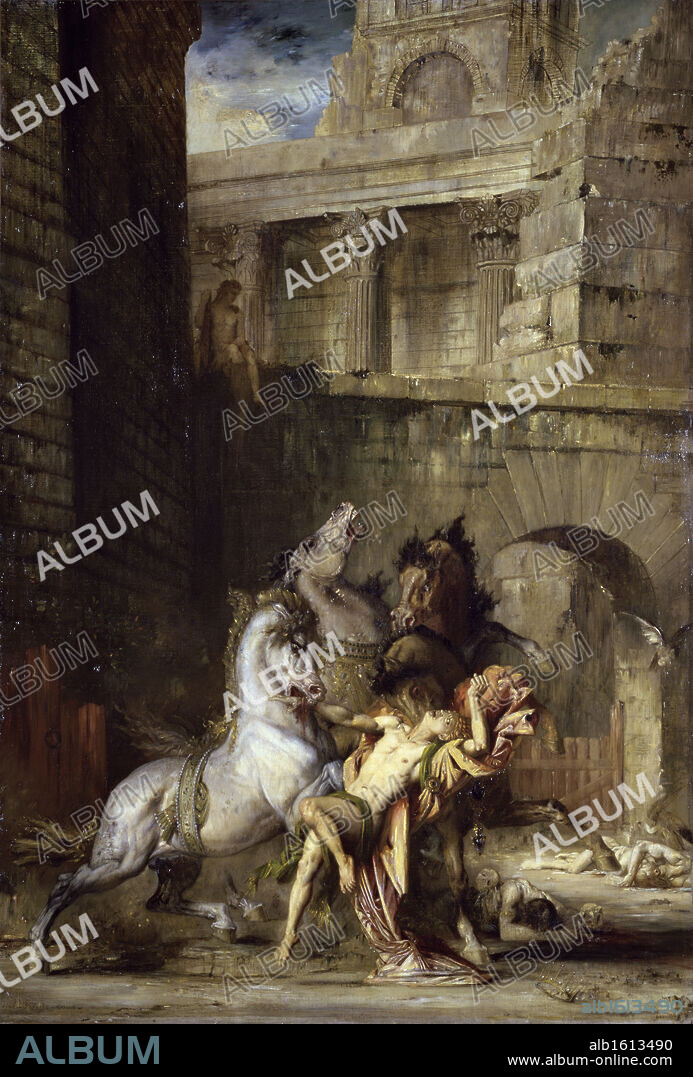 Les Chevaux de Diomede   1867   Gustave Moreau (1826-1898/French)   Musee des Beux-Arts, Rouen.