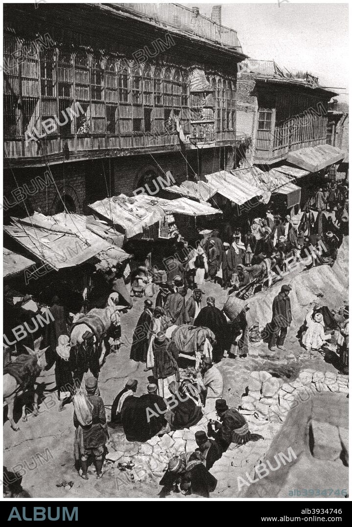 The Sheikh Gazal Market in Ashar, Basra, Iraq, 1925 A print from Baghdad, Camera Studio Iraq, published by Hasso Bros, Rotophot AG, Berlin, 1925.