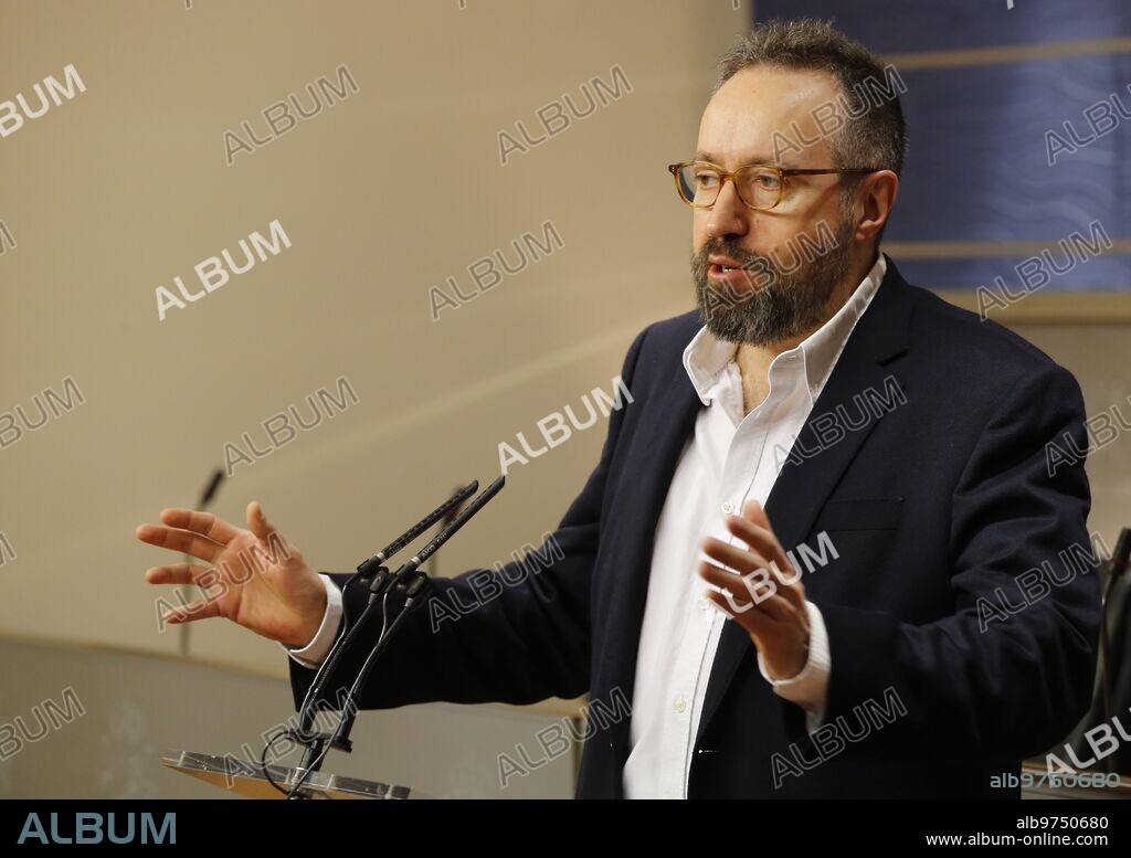 Madrid, 02/02/2016. Rueda de prensa de Juan Carlos Girauta de Ciudadanos en el Congreso de los Diputados. Foto: Jaime García ARCHDC.
