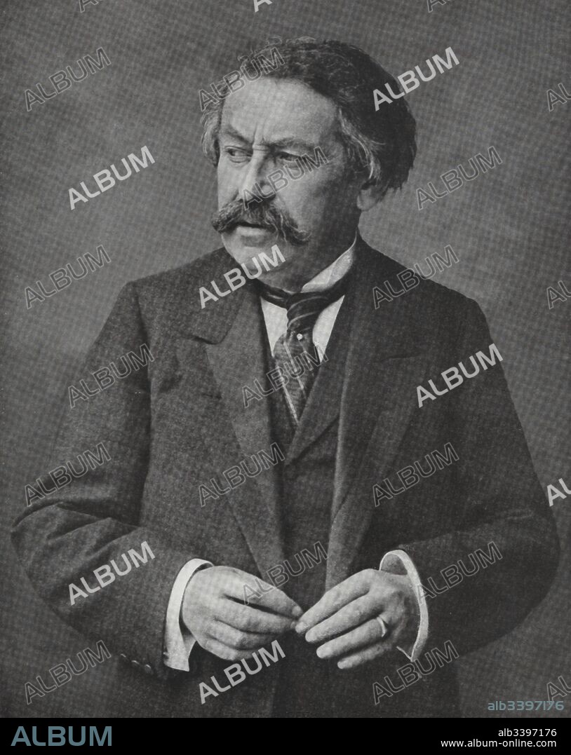 Arístide Briand (1862-1932), político de la III República de Francia, considerado precursor de la actual Unión Europea. Premio Nobel de la paz en 1926. Grabado de 1923.