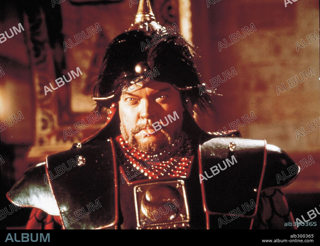ORSON WELLES in THE TARTARS, 1961 (I TARTARI), directed by FERDINANDO BALDI and RICHARD THORPE. Copyright LUX FILM.
