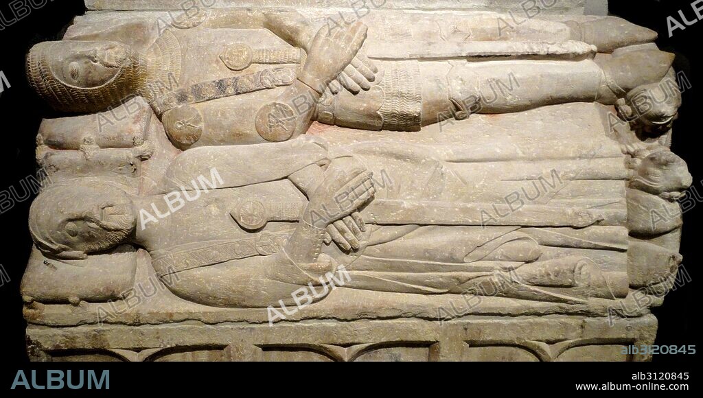 Tomb of Ardèvol from the chapel of Corpus Christi palace of the Marquis de Floresta Tarrega. Dated 14th Century.